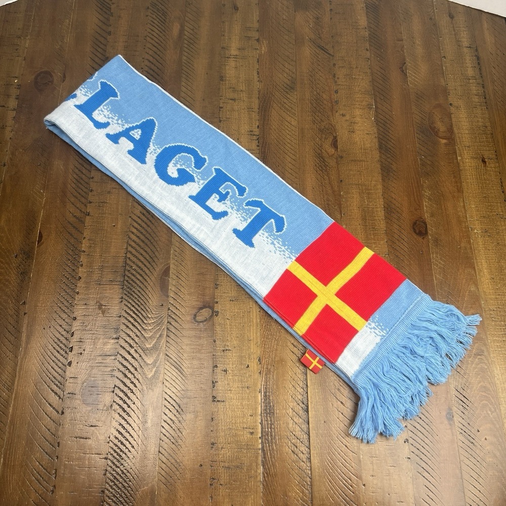 Malmö FF Official Souvenir Scarf Skånelaget Sweden Soccer Football Blue White